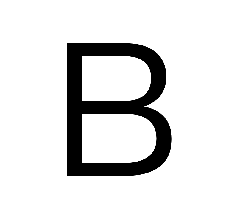 B