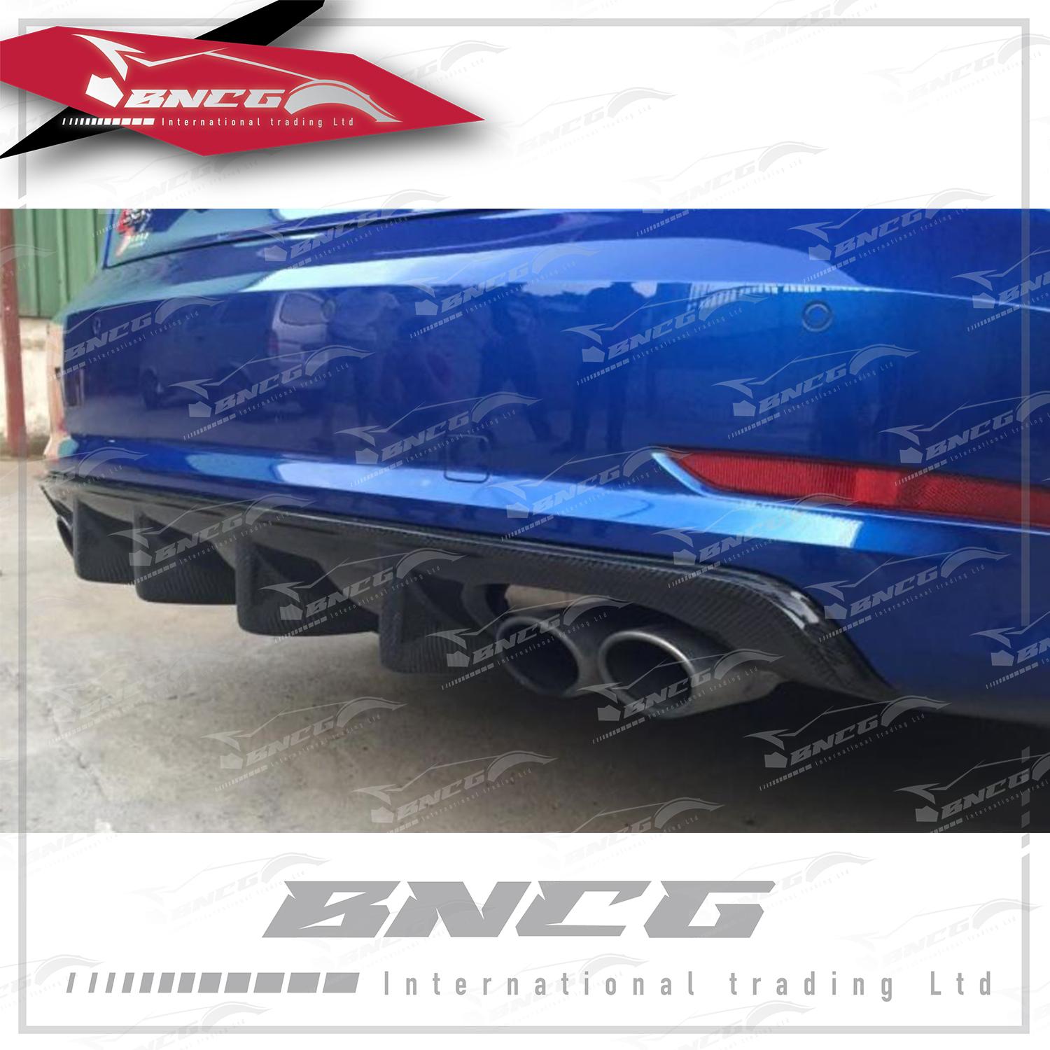 奧迪 Audi S3 14-16年式 改裝 卡夢 碳纖維 外觀件 空力套件 RS3款 後下巴 後導流