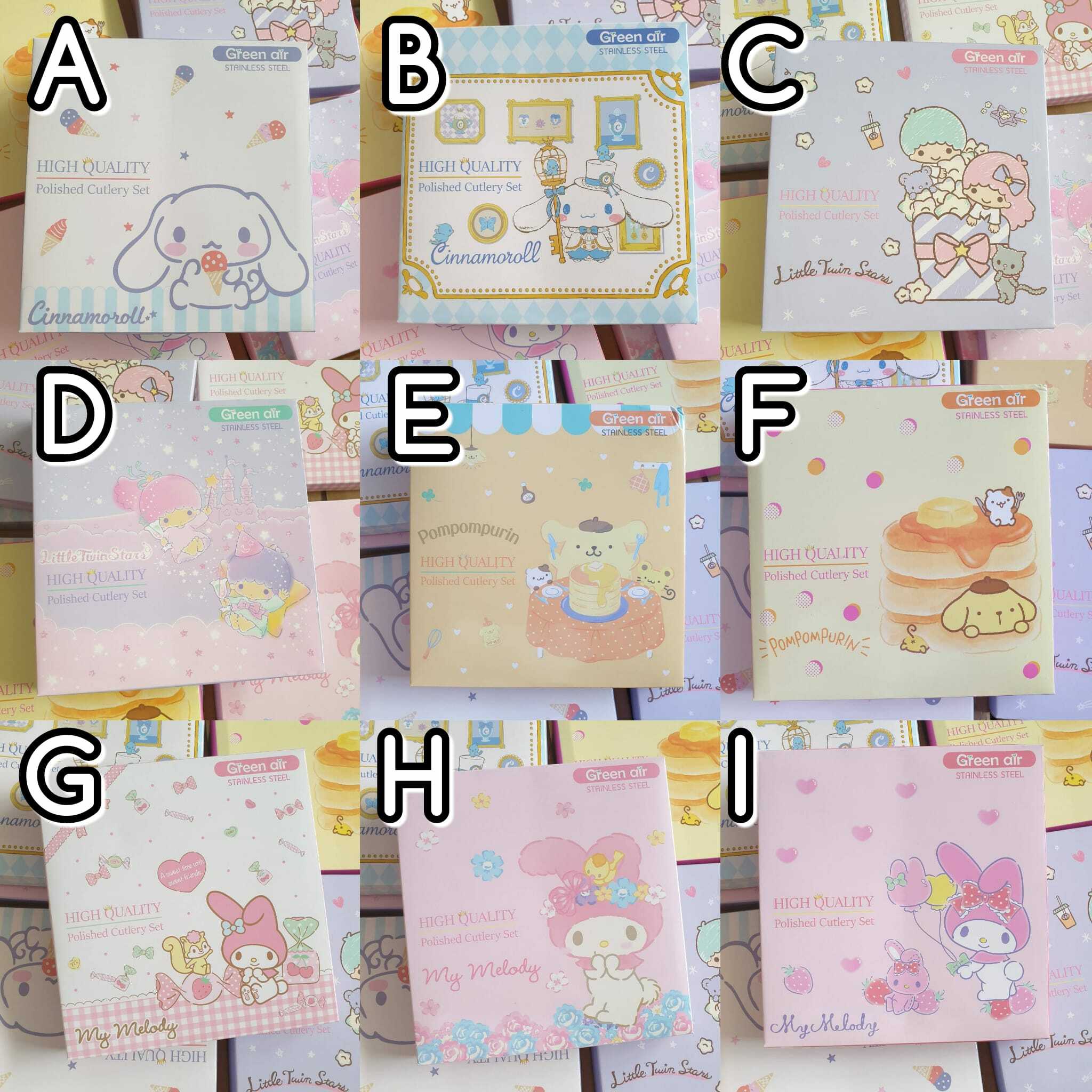 SANRIO不銹鋼叉匙禮盒