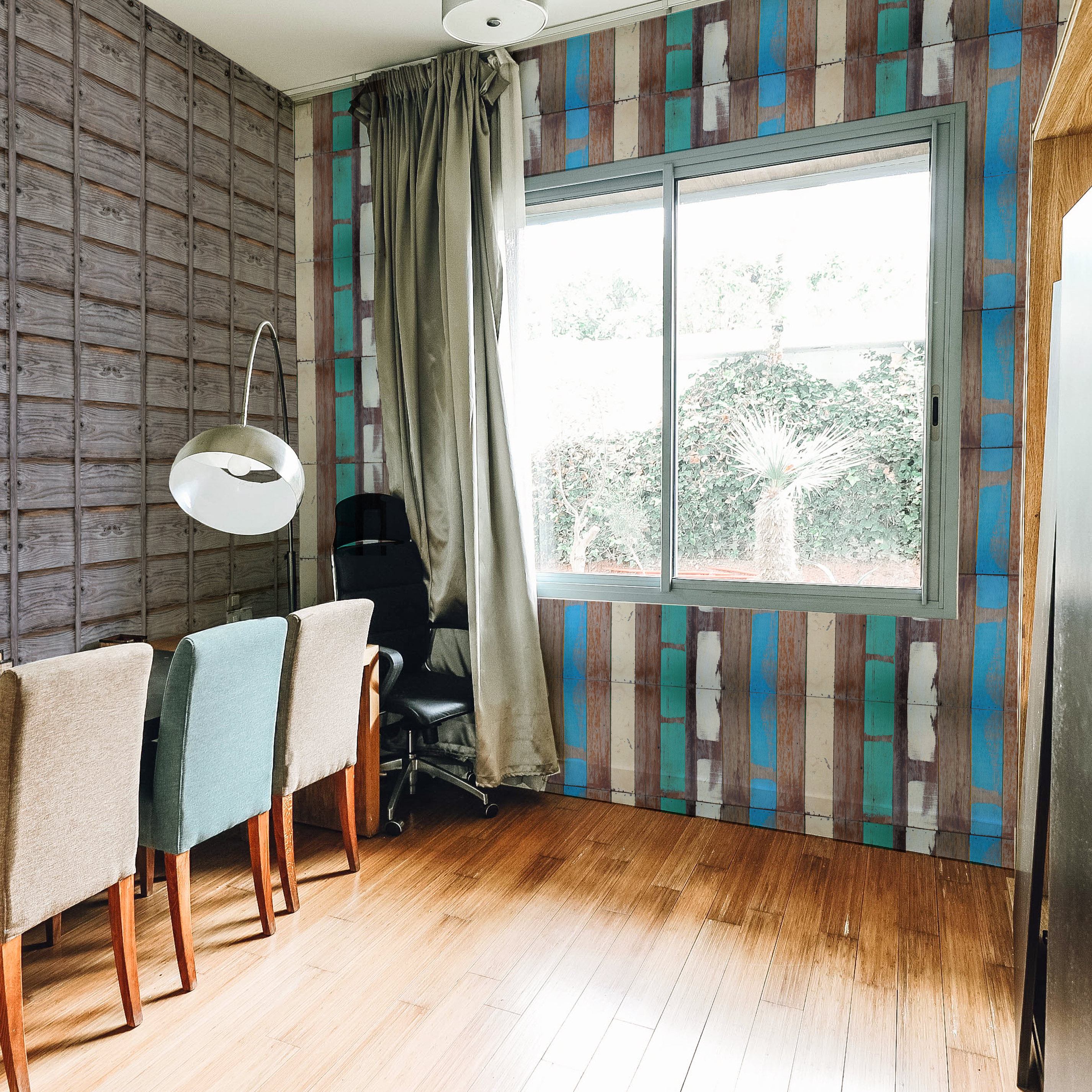 美牆壁布//波爾多莊園木(約1.5坪/捲)