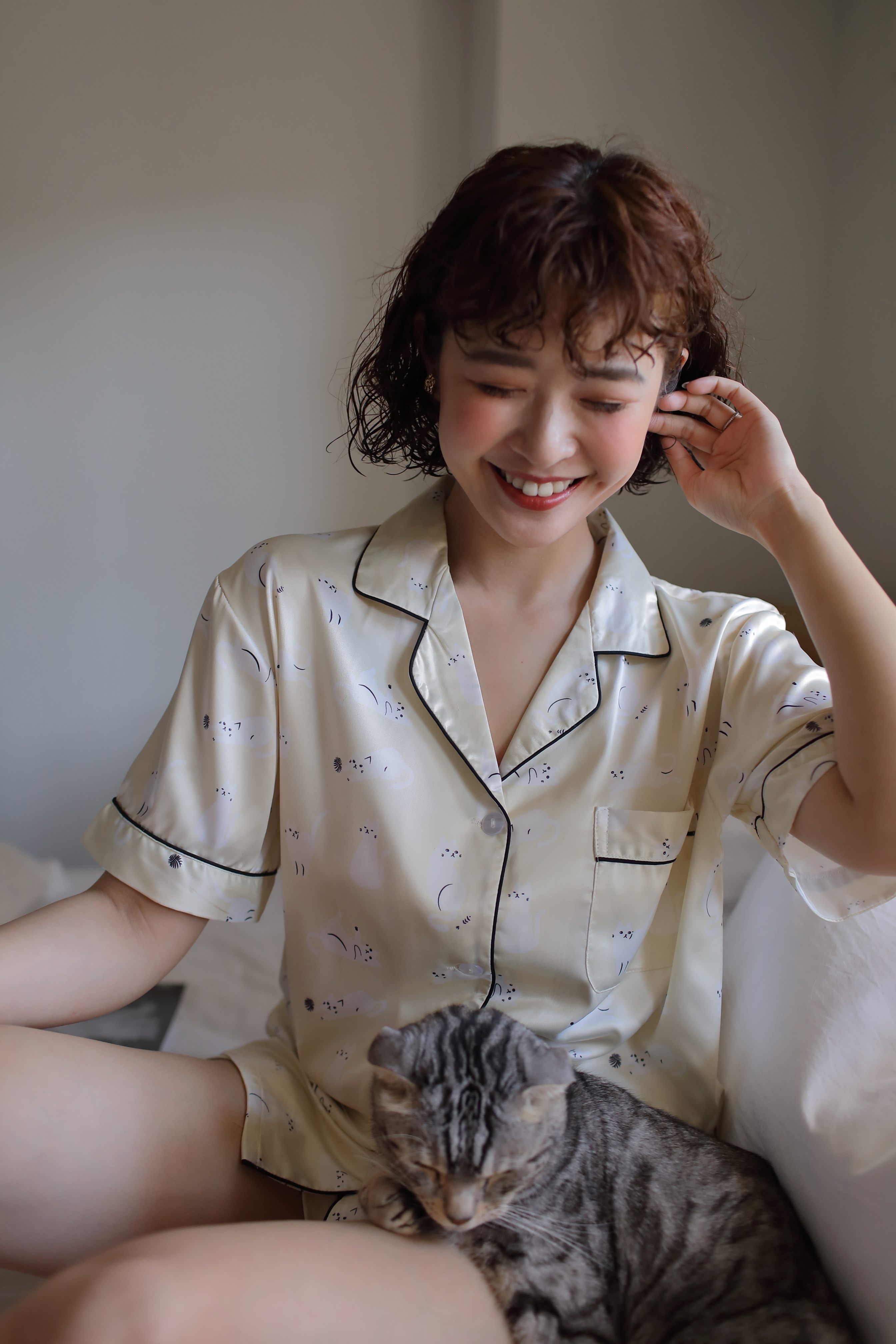 【小貓團購】小貓聯名 貓咪短袖居家服 (可客製化)－Heres to Love