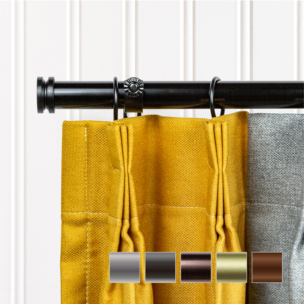 25.4mm│經典工藝│伸縮窗簾桿│5色2尺寸