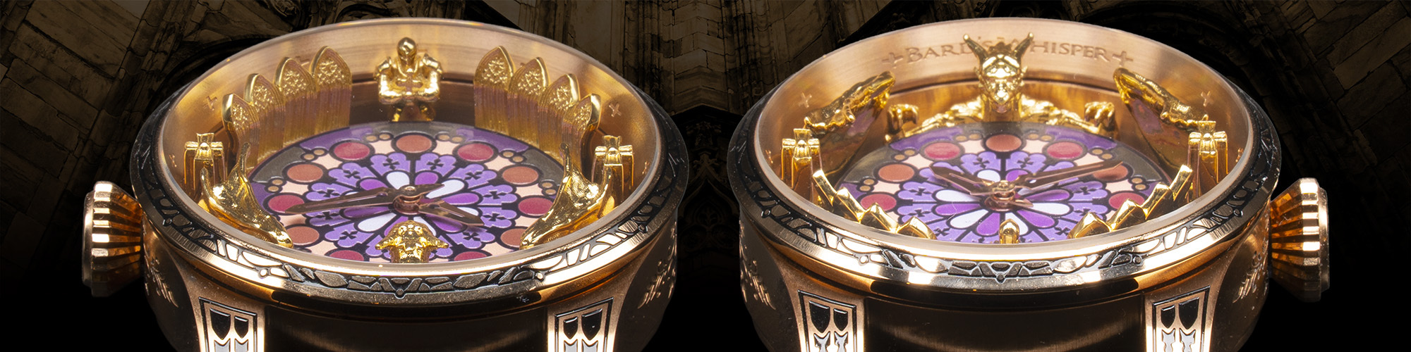 錶內3D精密雕像-歐洲精品工藝級《聖喬治與龍》哥德式機械錶