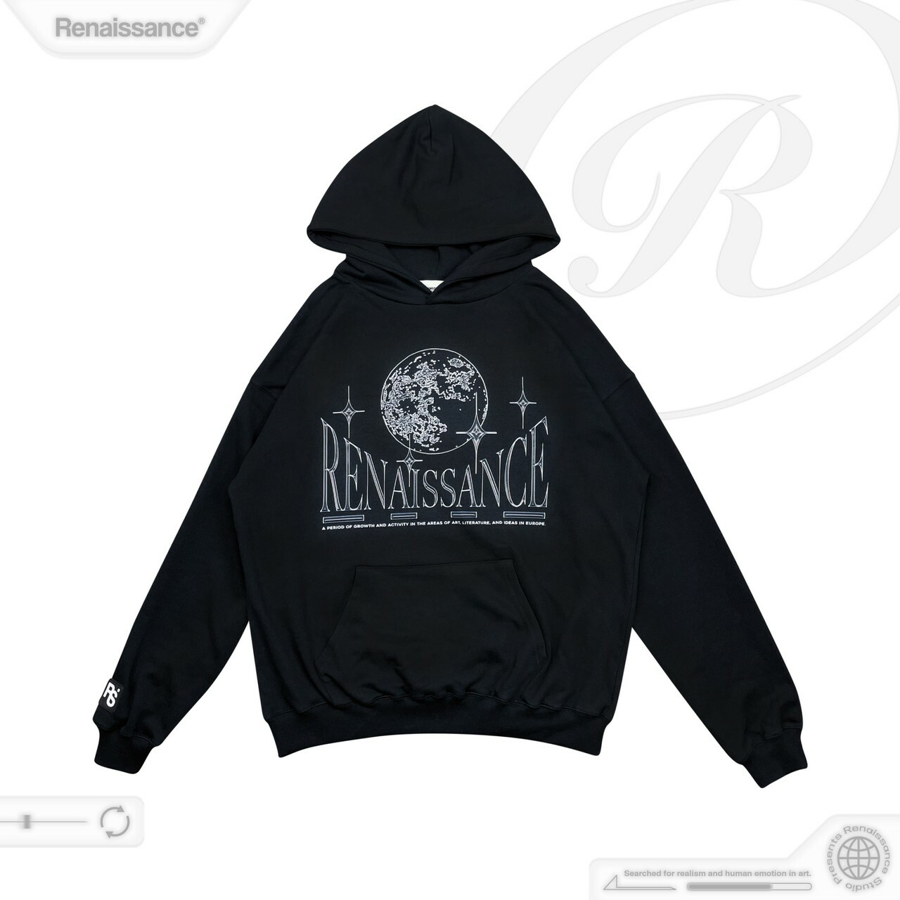 RENAISSANCE 字體Logo 月球帽T  “ Moon Hoodie “
