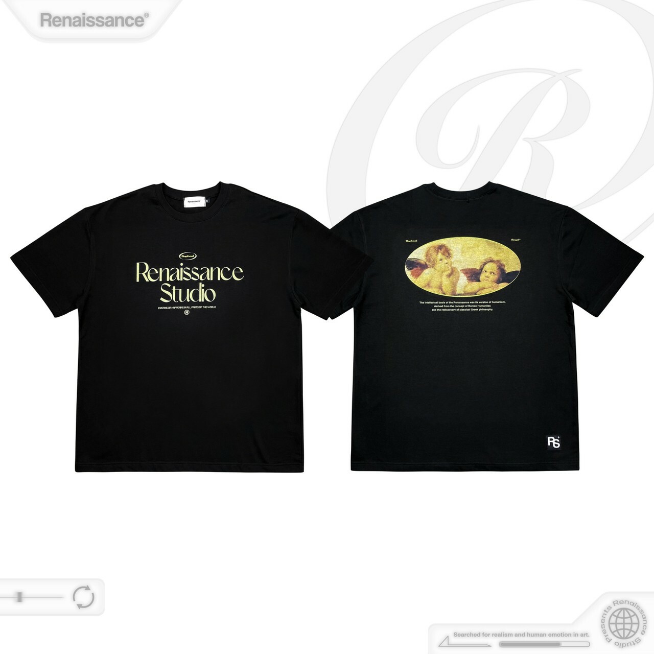 RENAISSANCE 拉斐爾 天使 標語 短袖 T “ Raphael Angel Tee “