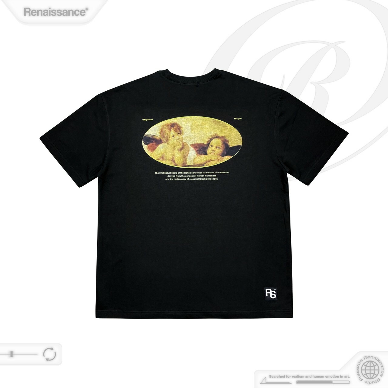 RENAISSANCE 拉斐爾 天使 標語 短袖 T “ Raphael Angel Tee “