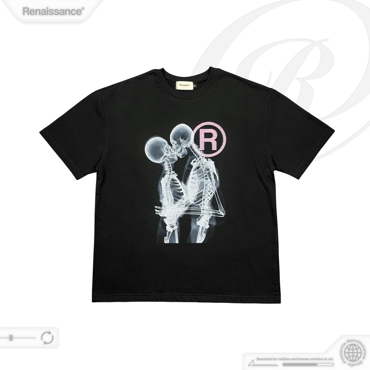 RENAISSANCE 情人節限定 骷髏擁吻 至死不渝短袖 T “ Skull In Love Tee “