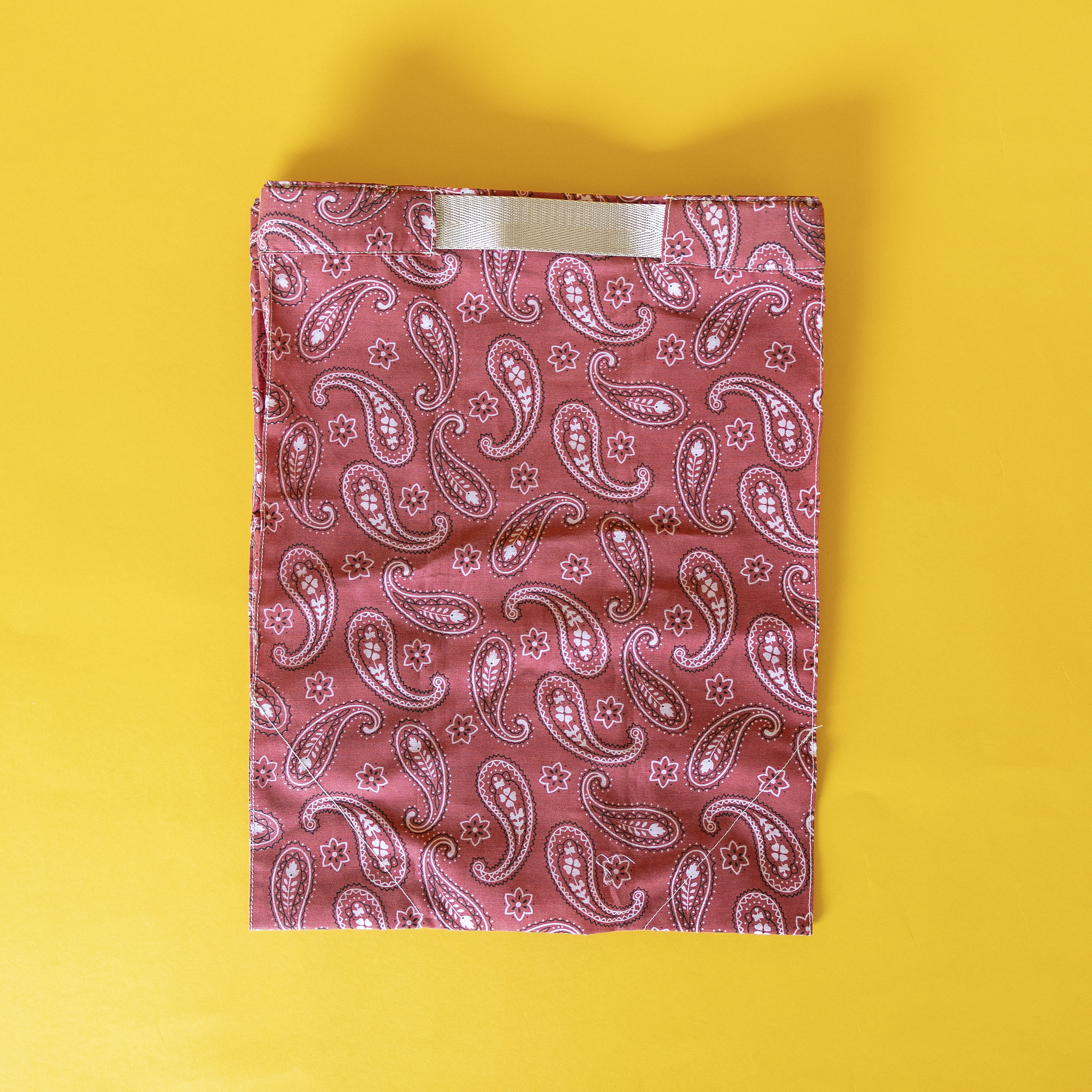 吾家手作輕便布袋 - 紅色