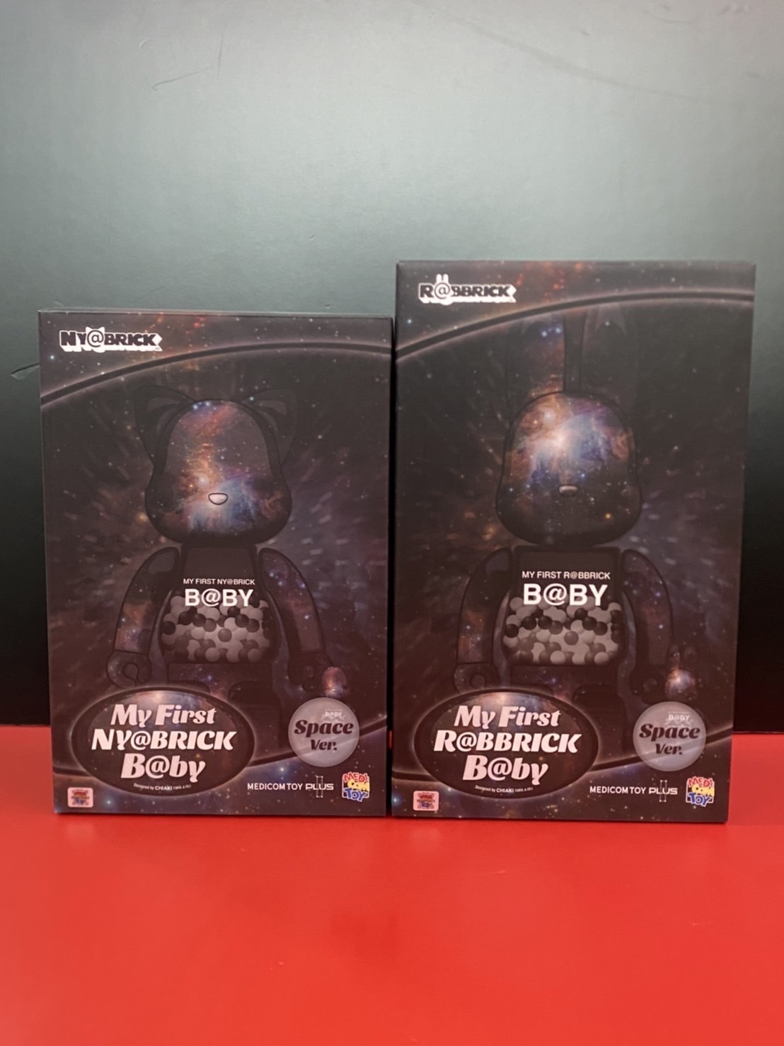 MY FIRST NYABRICK&RABBRICK BABY 銀河兔貓 SPACE Ver. 100％ & 400％ set of 2