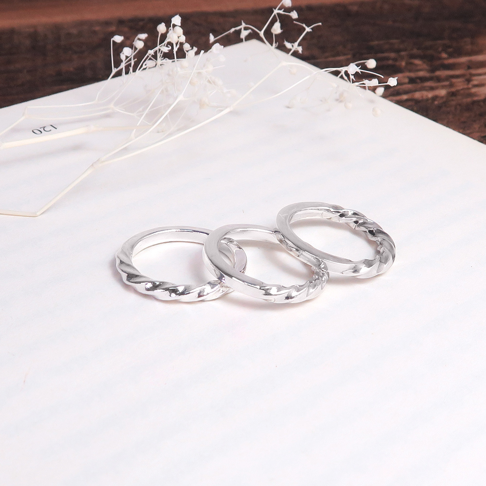 光影迴旋 純銀戒指(一只)