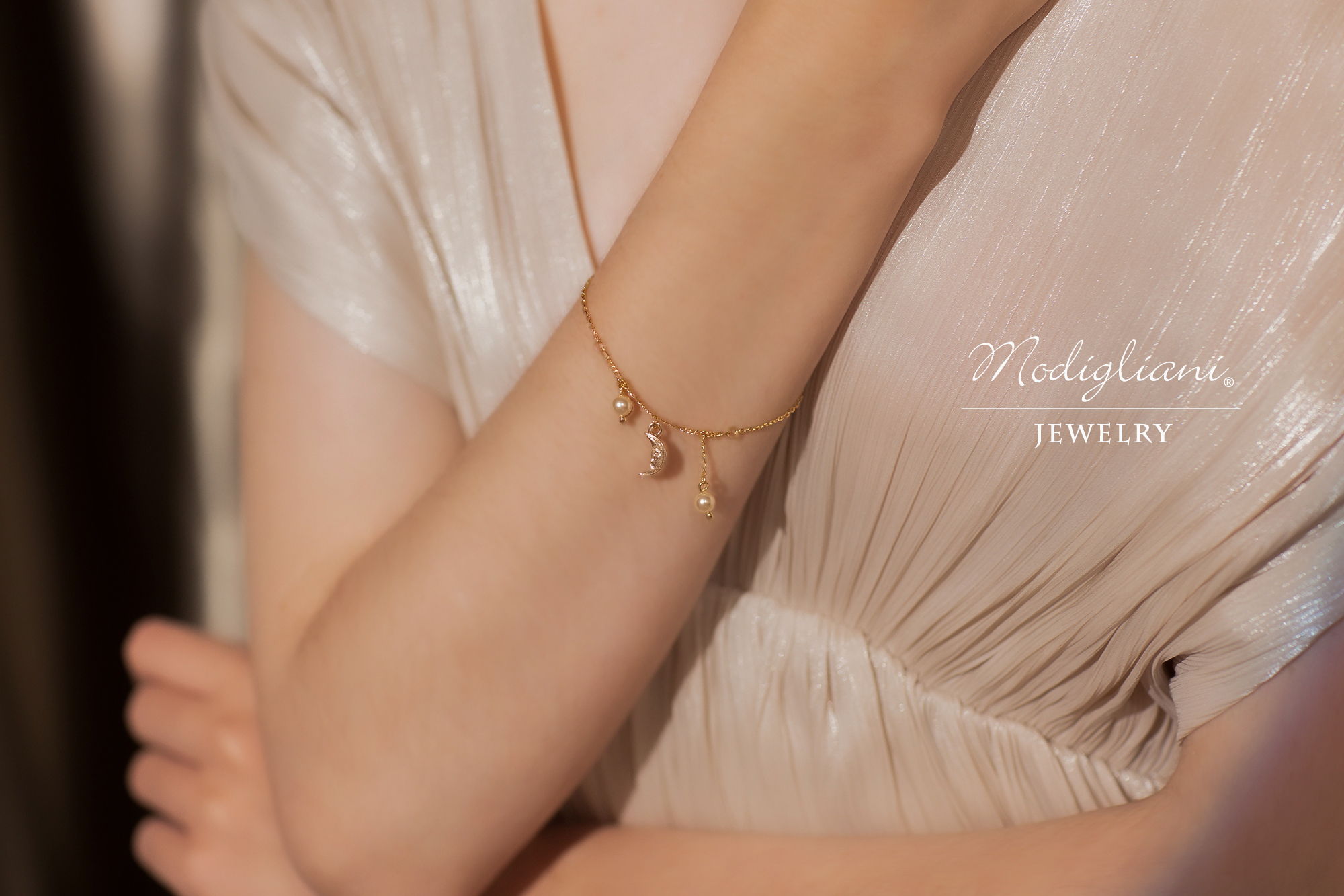 18KGP 耀眼星月手鍊