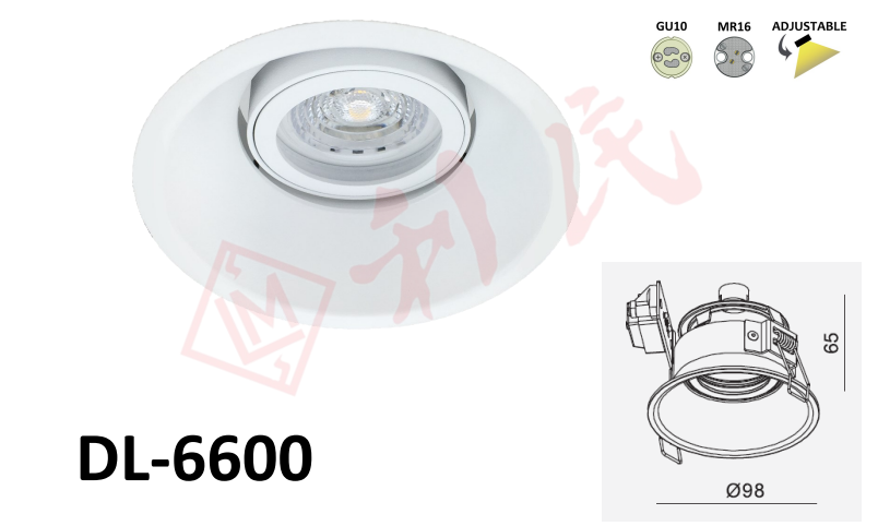 DL-6600 圓形暗裝筒燈
