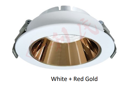 DL-C03-068 圓形暗裝筒燈 (黑金/黑黑/白白/白黑/白金/白銀)