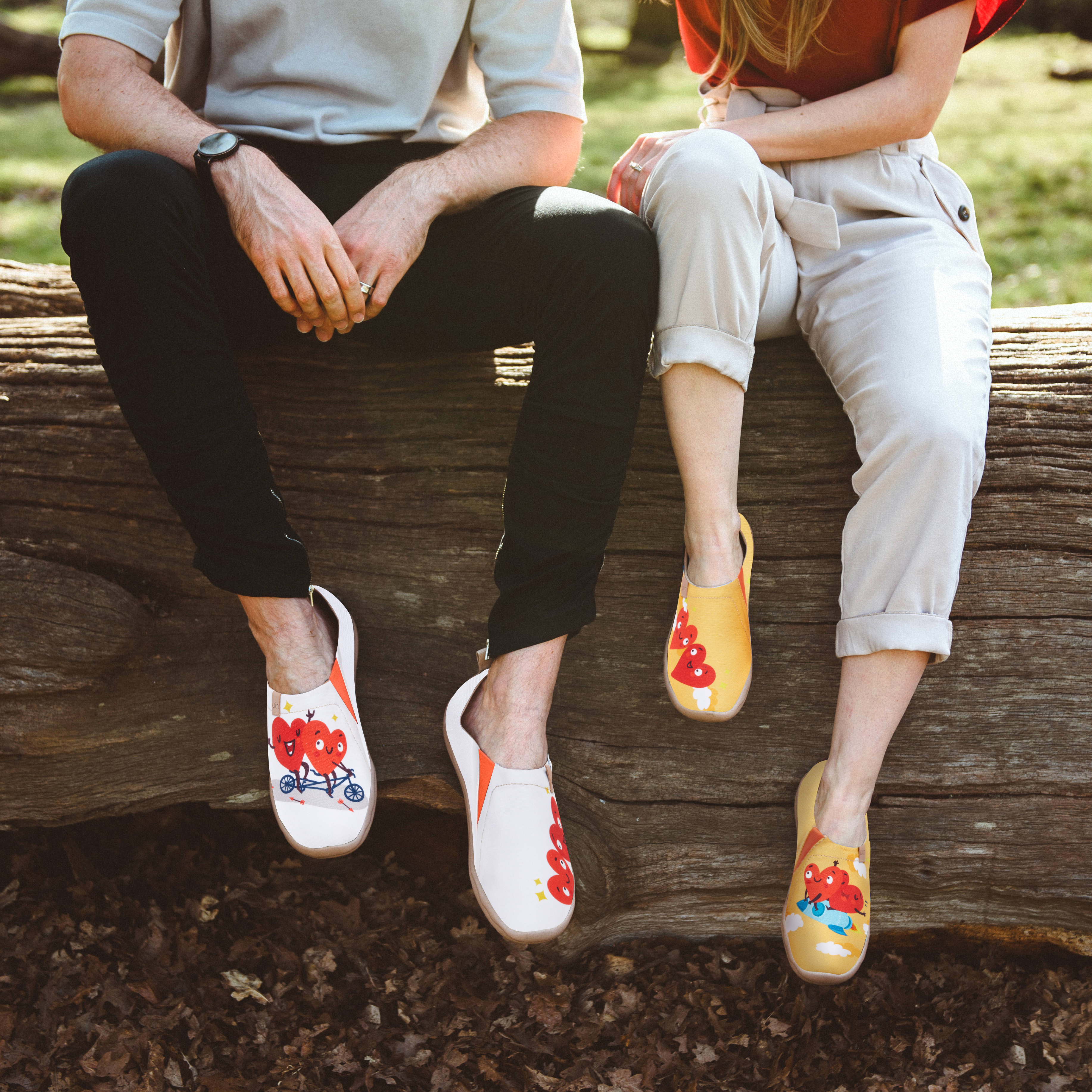 【 Uin 】西班牙原創設計 | 愛的腳踏車 男鞋 彩繪鞋 休閒鞋 懶人鞋