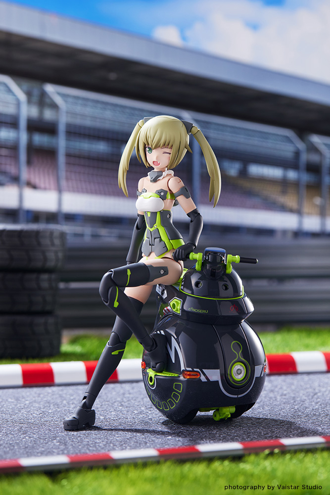 Frame Arms Girl 機甲少女 祈仙蒂雅［Racer］＆NOSERU［Racing Spec Ver.］組裝模型