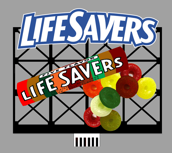 Micro Structures 44-0852 HO規 Life Savers Animated Neon Billboard 霓虹燈