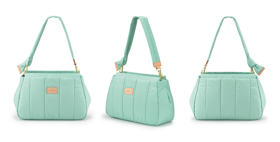 淺綠色肩背包 女性休閒 多隔層包包 輕量包包 防潑水包包 防水手提包 斜背包 斜肩包 側背包 Light air 白日夢多隔層肩背包 satana SLA0010-325薄荷綠 商品介紹 5