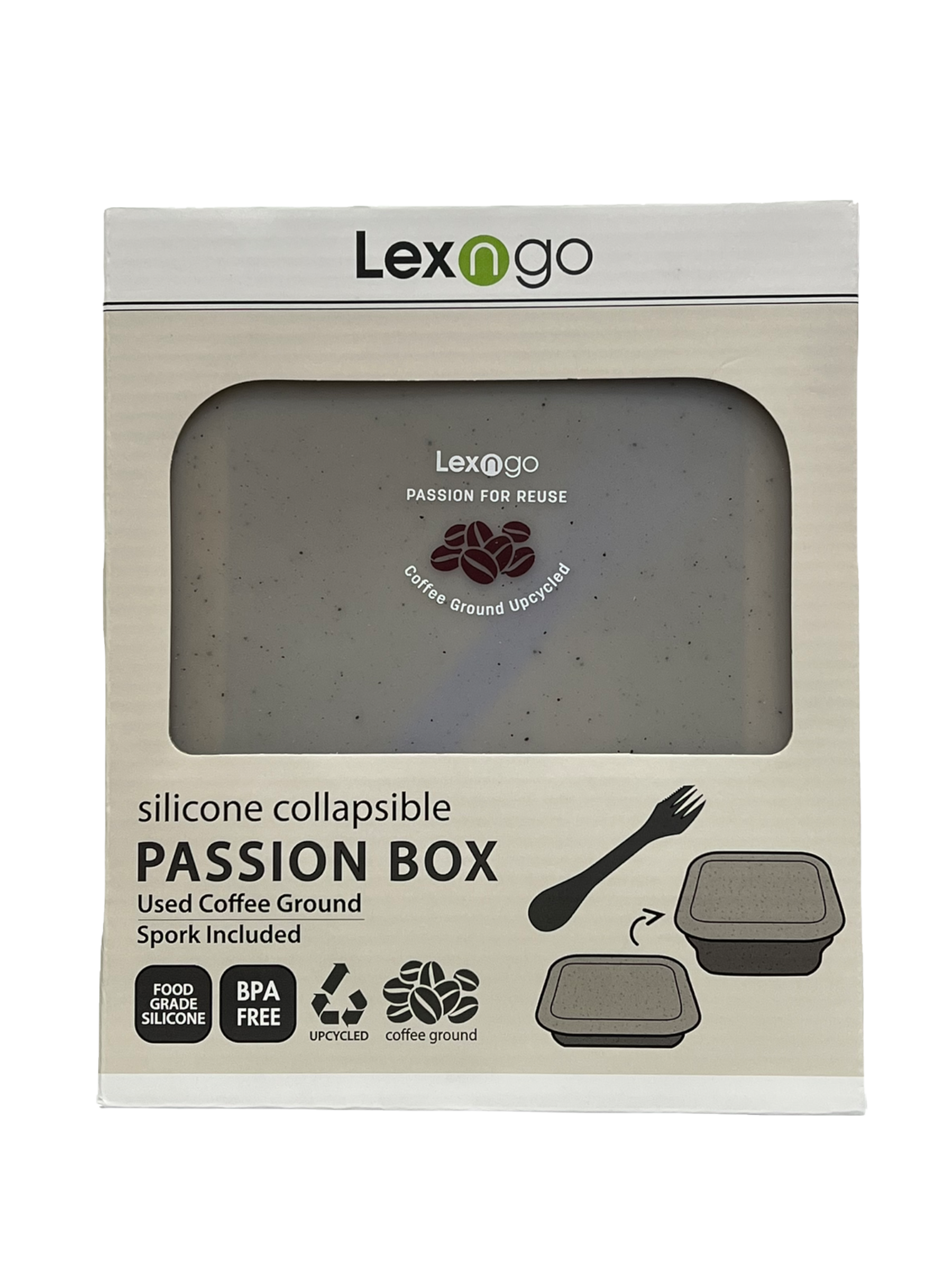 LEXINGTON silicone collapsible passion box 850ml-brown