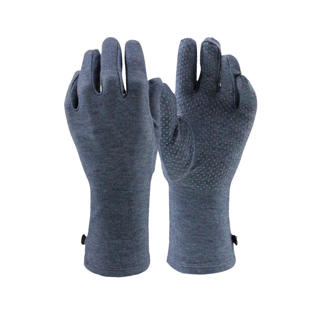 止滑。彈性牛仔布。手套
