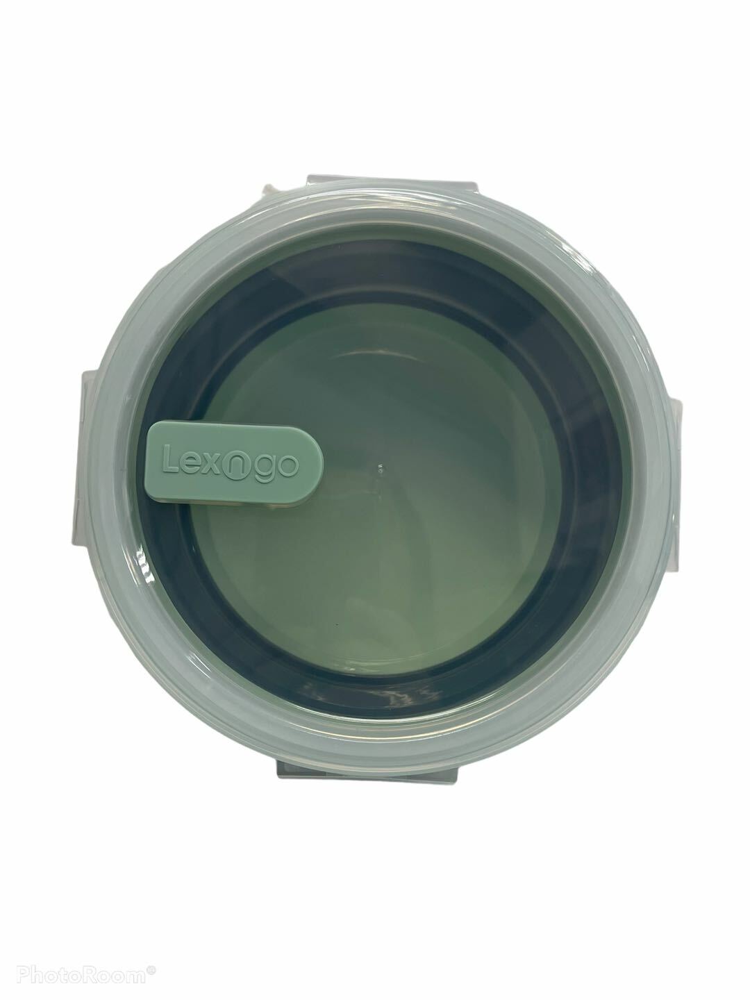 LEXINGTON silicone collapsible round flexi lock container 800ml-green