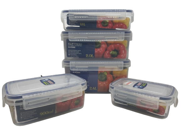 900ml/2.4L/3.4L Clear Food Storage Containers Large Capacity