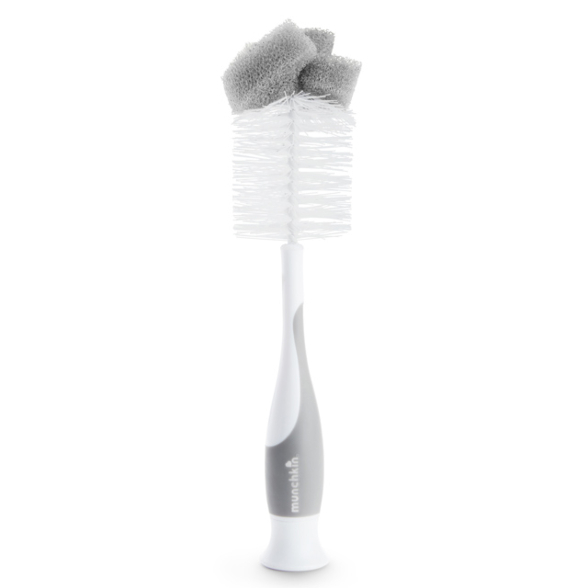 二合一奶瓶奶嘴刷-灰