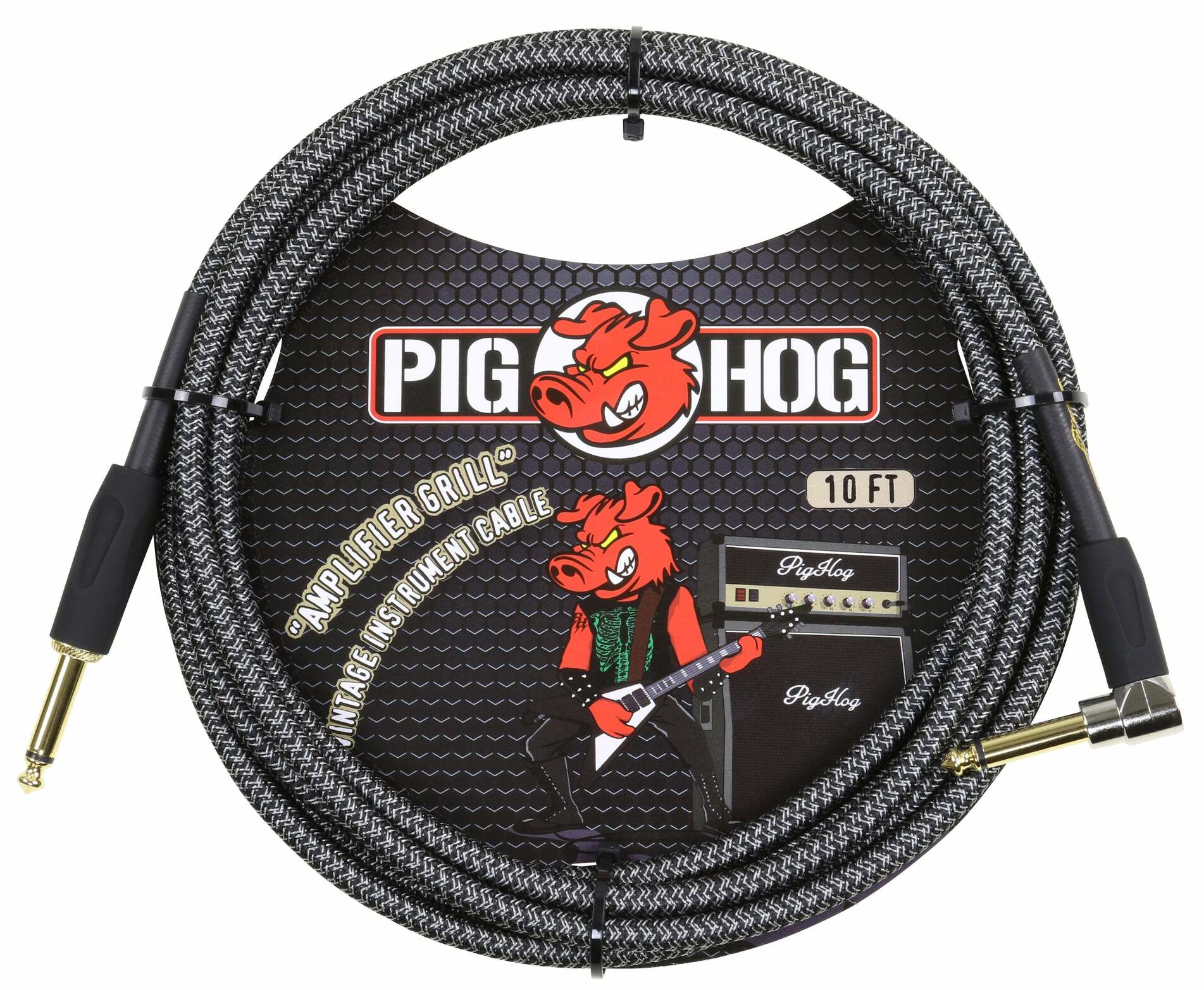 PIG HOG 黑灰色 IL頭 樂器導線 編織系列 Amplifier Grill
