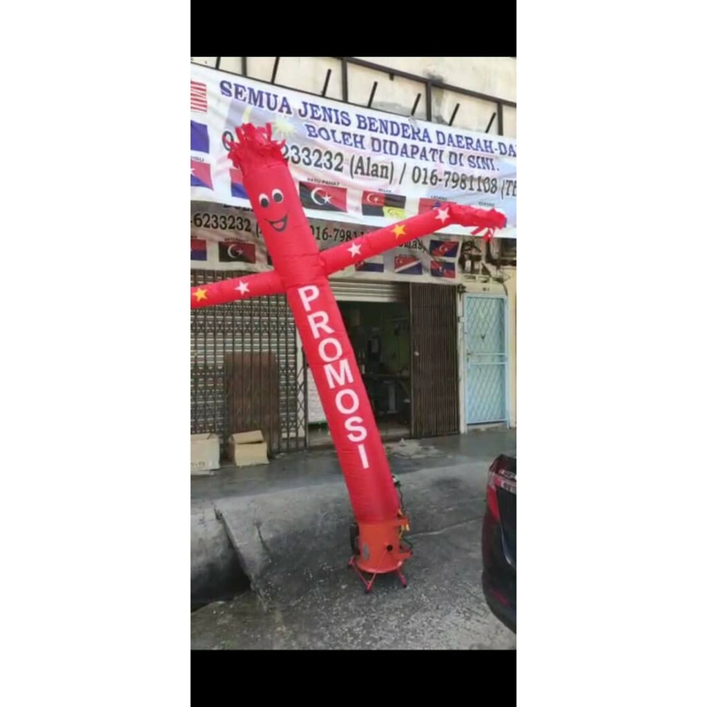 Sky Dancer PROMOSI Puppet For 12inch Blower 2 Side Printing *READY STOCK*