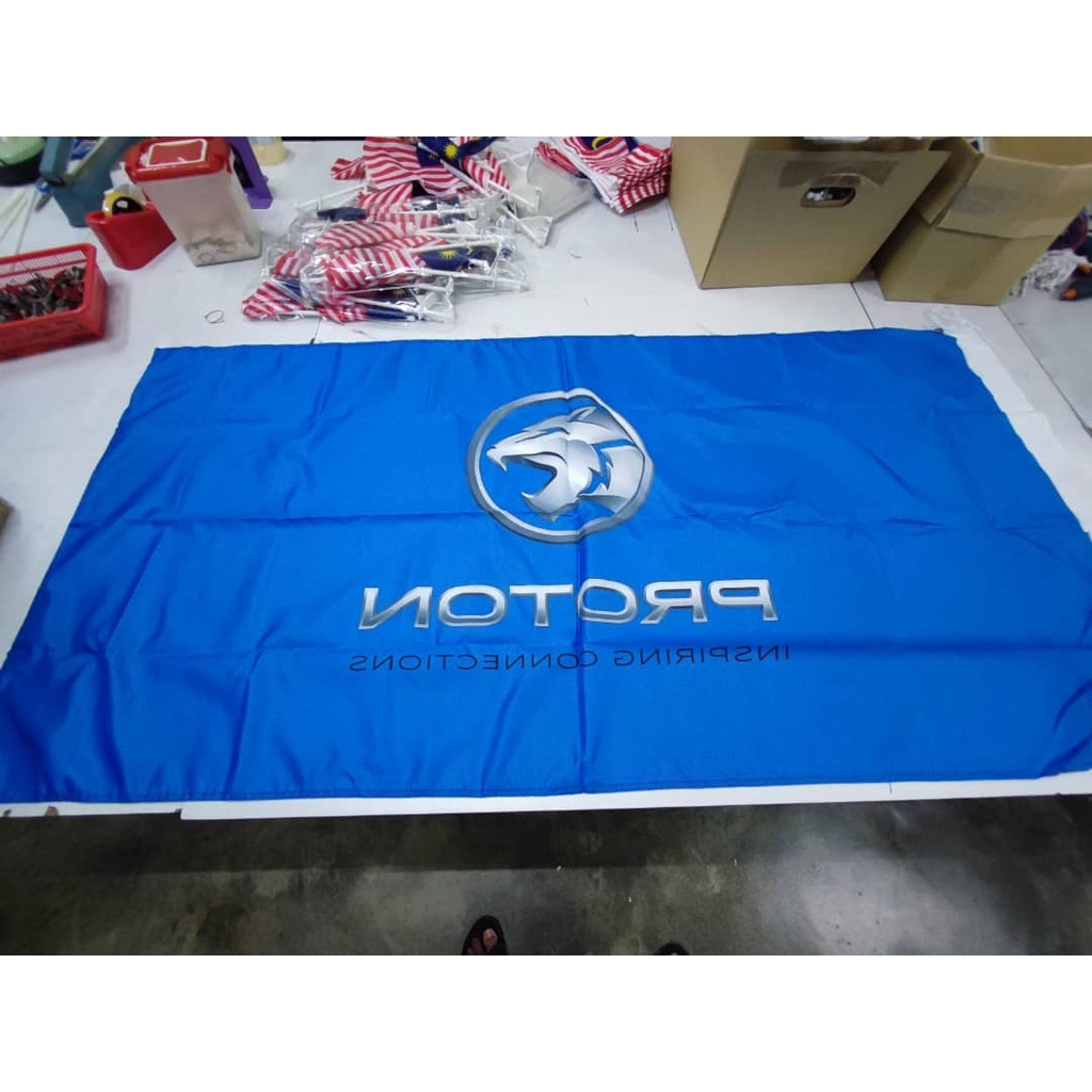 *Ready Stock* Bendera Proton Flag 3x6ft 2 side printing *Ready Stock*