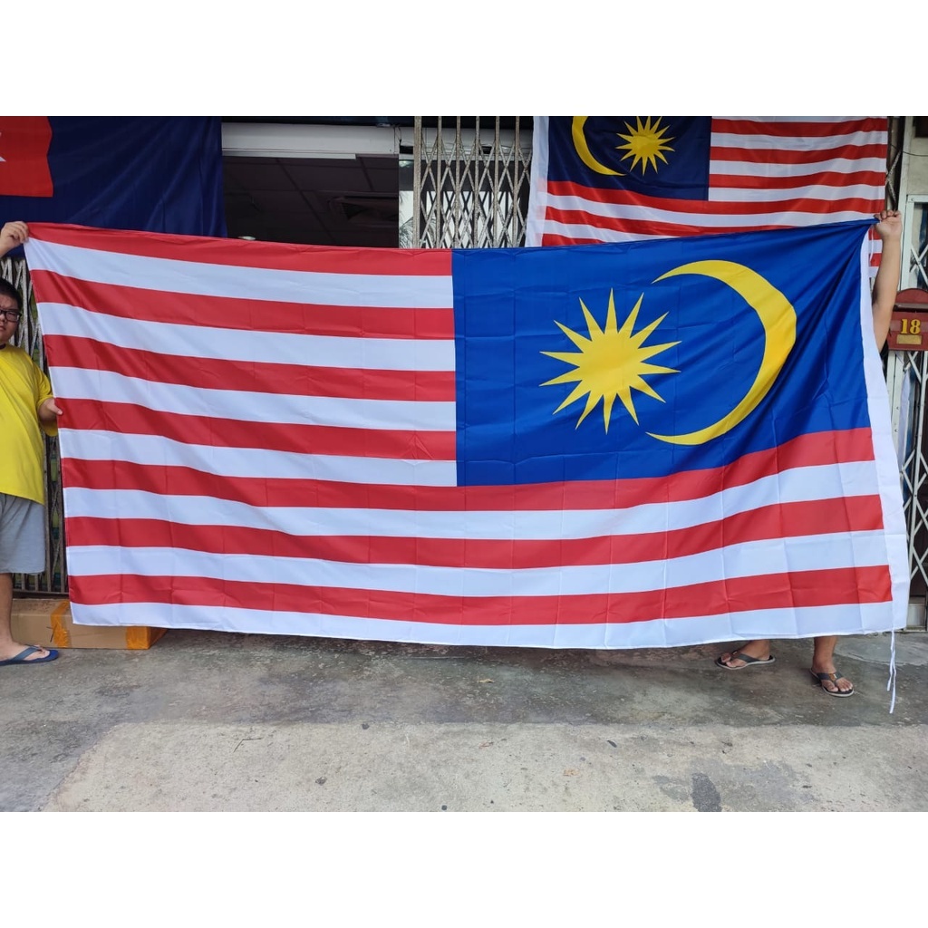 6x12 kaki Bendera Malaysia Flag 6x12ft 2 side printing *READY STOCK*