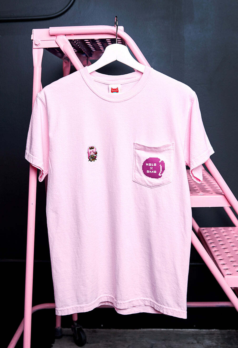 「官方代購」「第5團」Hololive EN X OMOCAT - Pixel Calliope Pocket T-Shirt