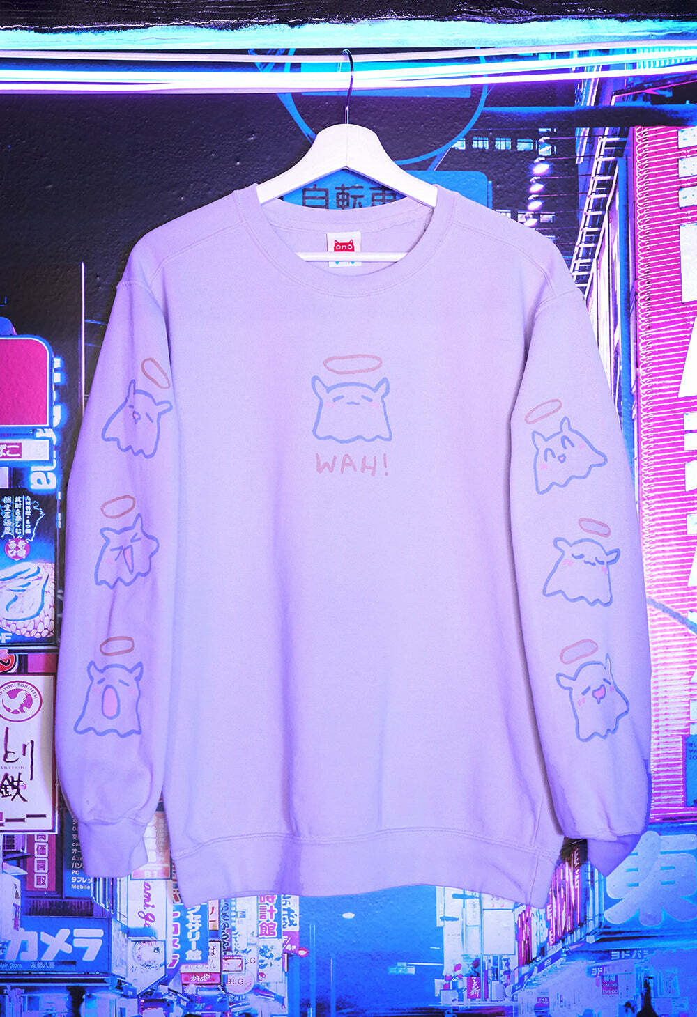 「官方代購」「第5團」Hololive EN X OMOCAT - WAH! Sweater