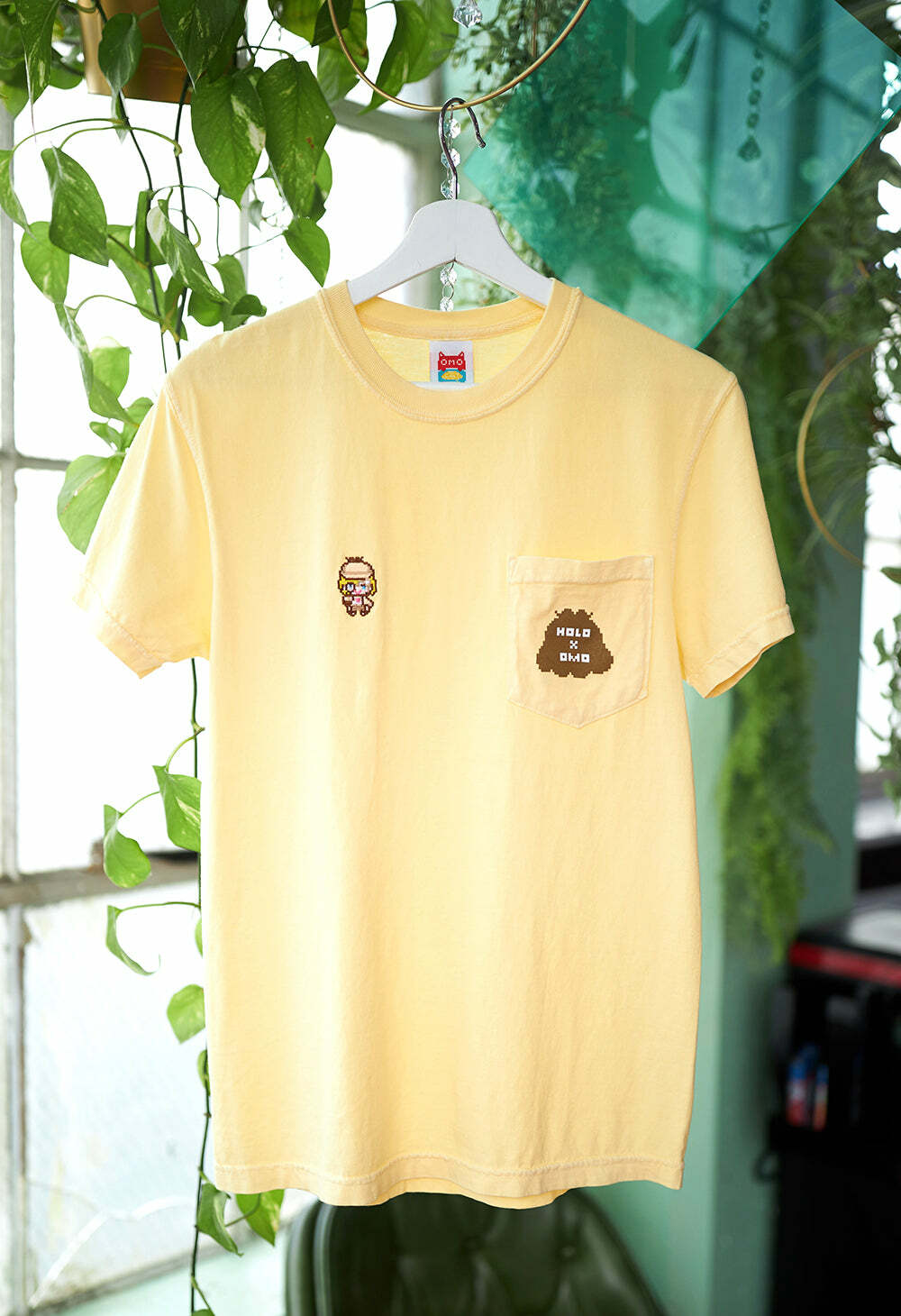 「官方代購」「第5團」Hololive EN X OMOCAT - Pixel Amelia Pocket T-Shirt
