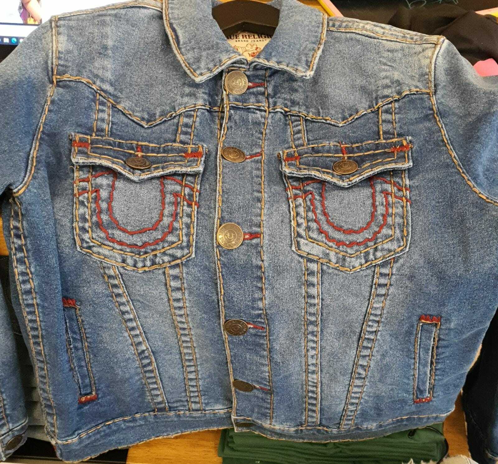 [U] TRUE RELIGION JIMMY SUPER T JACKET,HARLOW MEDIUM WASH, 105247-HARLOW MEDIUM WASH (UTR28)