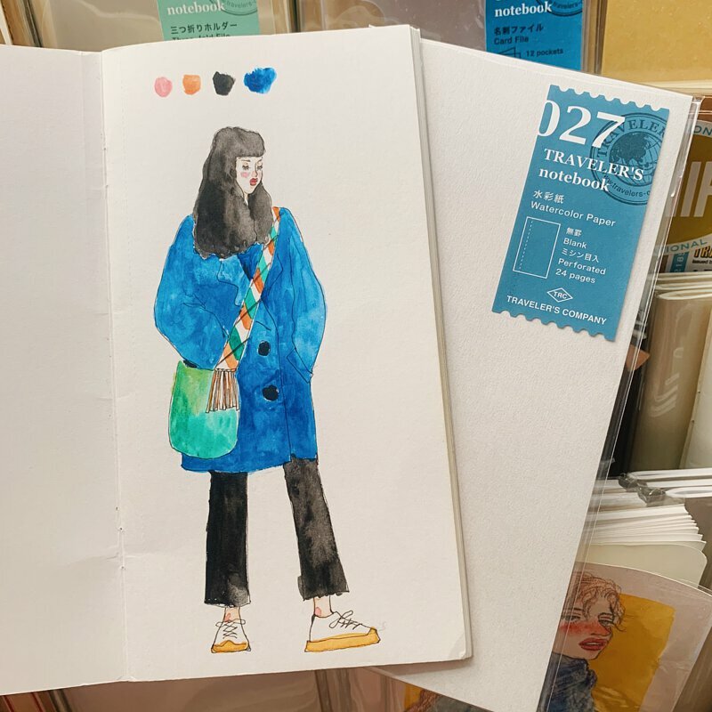 〔標準〕027 水彩紙｜日本 Traveler’s Notebook
