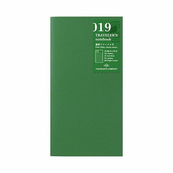 〔標準〕 019 橫式週間 週計畫手帳｜日本 Traveler’s Notebook