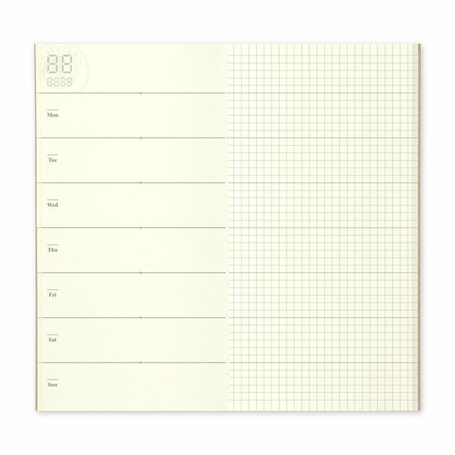 〔標準〕 019 橫式週間 週計畫手帳｜日本 Traveler’s Notebook