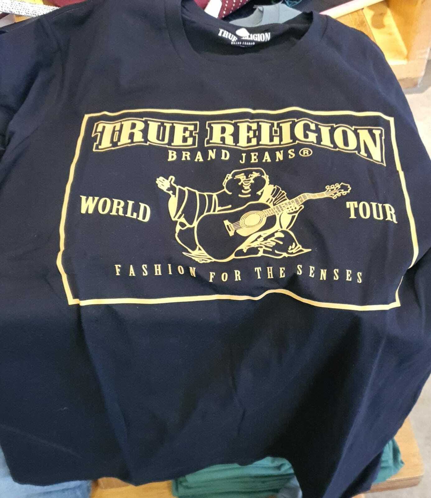 [U] TRUE RELIGION SRS TRUE TEE,BLACK, 105745-JET BLACK (UTR39)