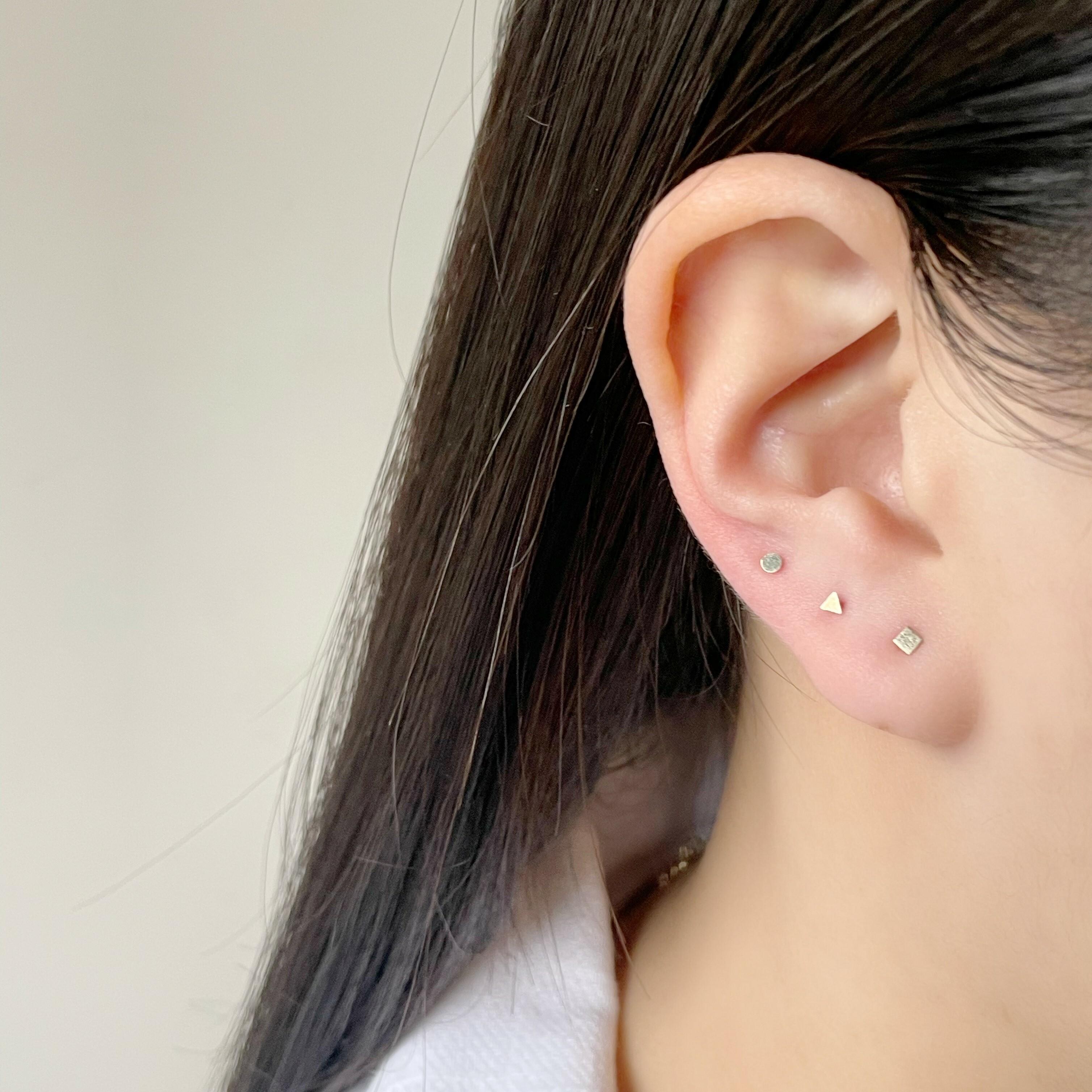 14K Tiny小圓轉珠耳環