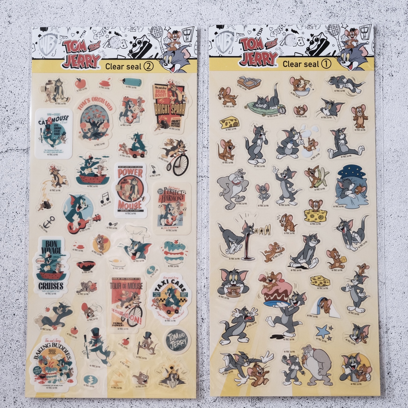 湯姆貓與傑利鼠 手帳貼紙 TOM JERRY Clear seal