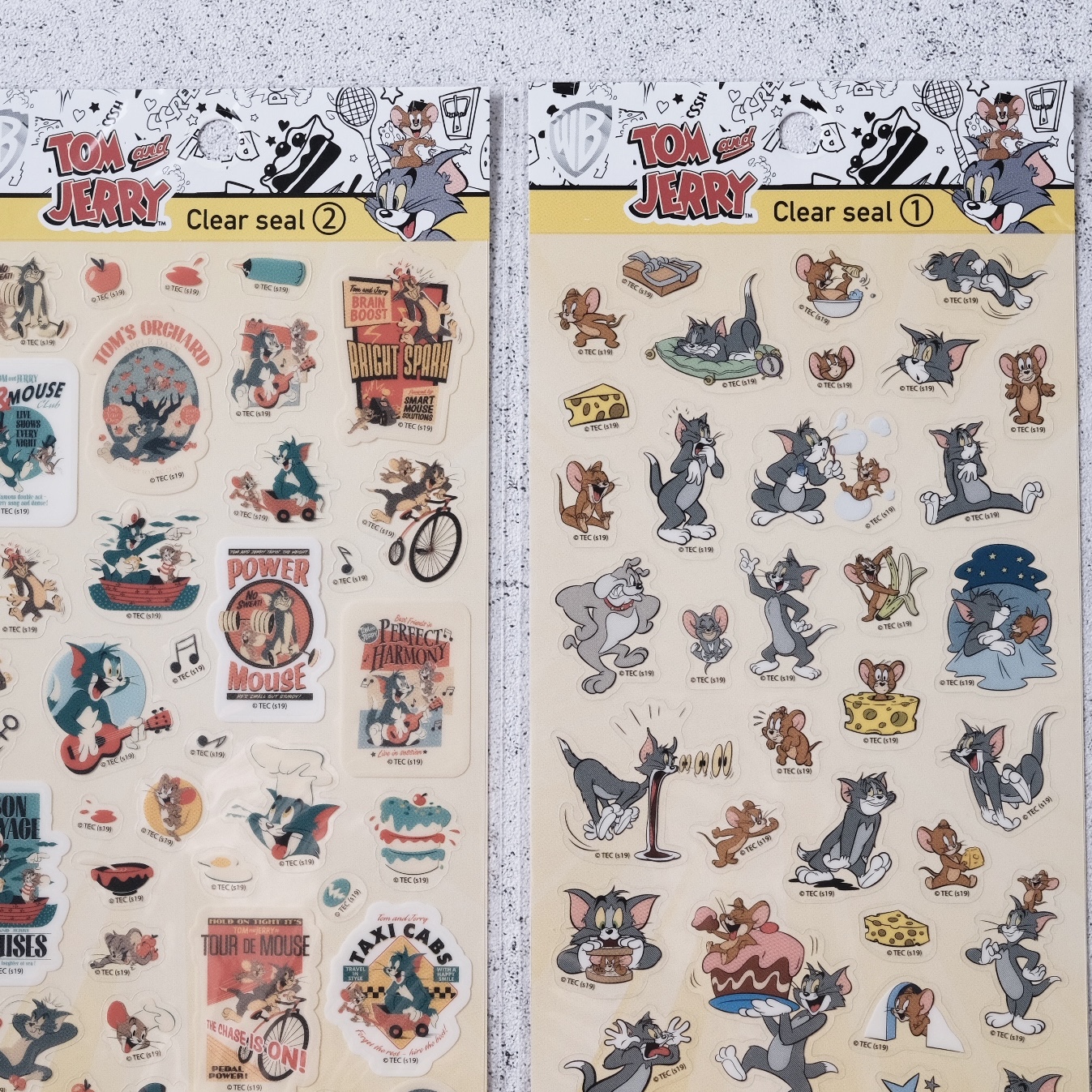 湯姆貓與傑利鼠 手帳貼紙 TOM JERRY Clear seal