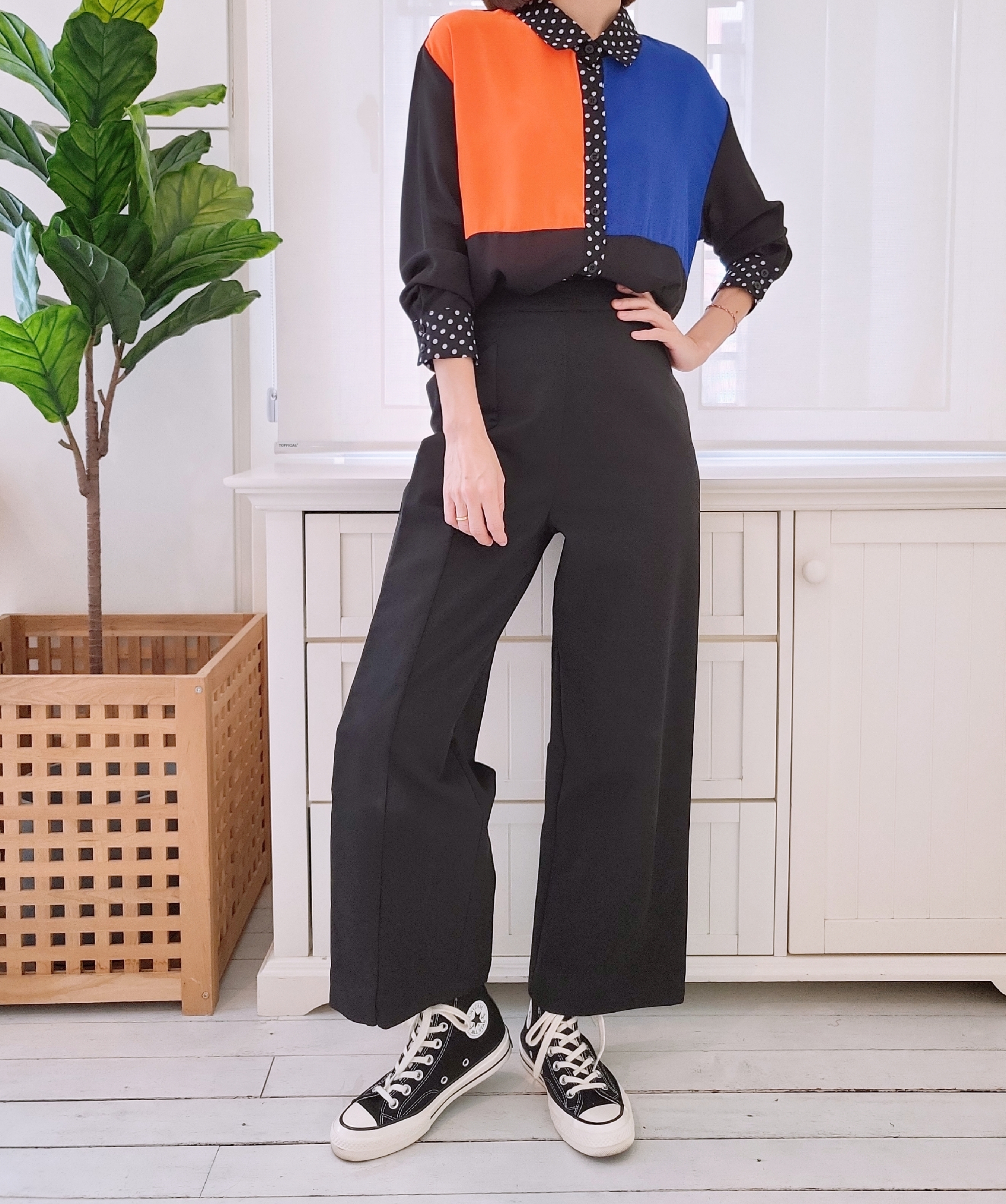 SOLID HIGH WAISTED CULOTTES