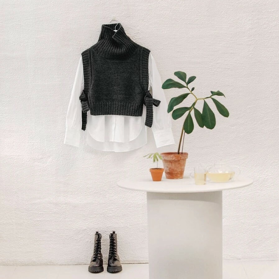 [Sandnes Garn] Amy Slipover 背心罩衫材料包