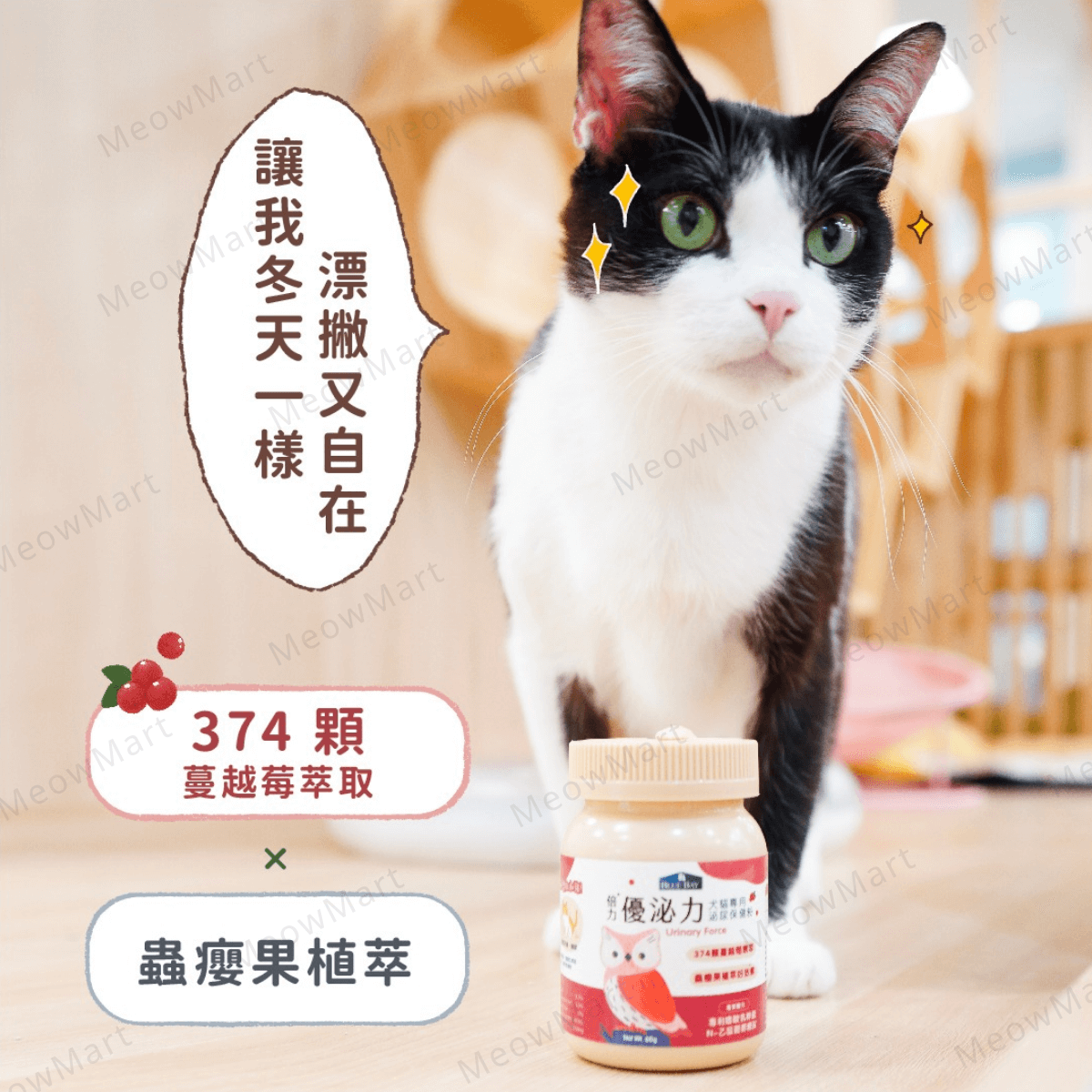 Blue Bay 倍力® 優泌力泌尿保健粉 60g (貓狗適用)