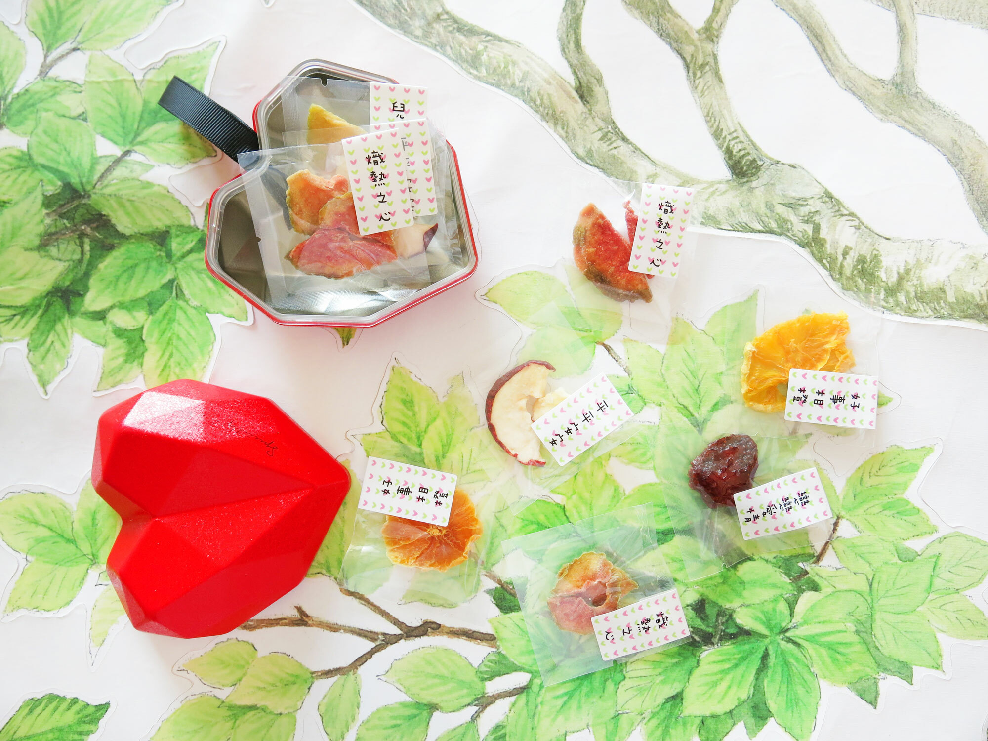 祝福之心婚禮紅色愛心水果乾小提盒(8包入)