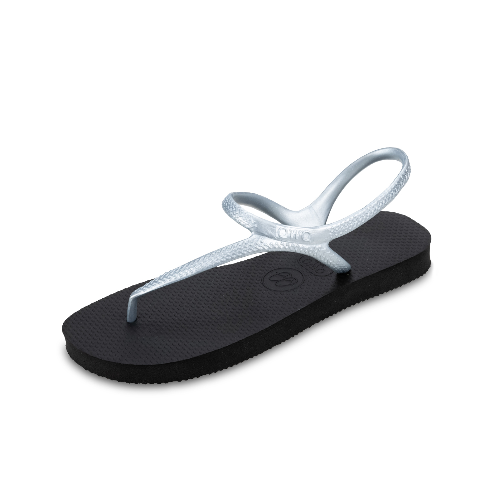 Urban綁帶涼鞋 女款珠光雙色 【曜石黑】灰鞋帶 腳型修長款