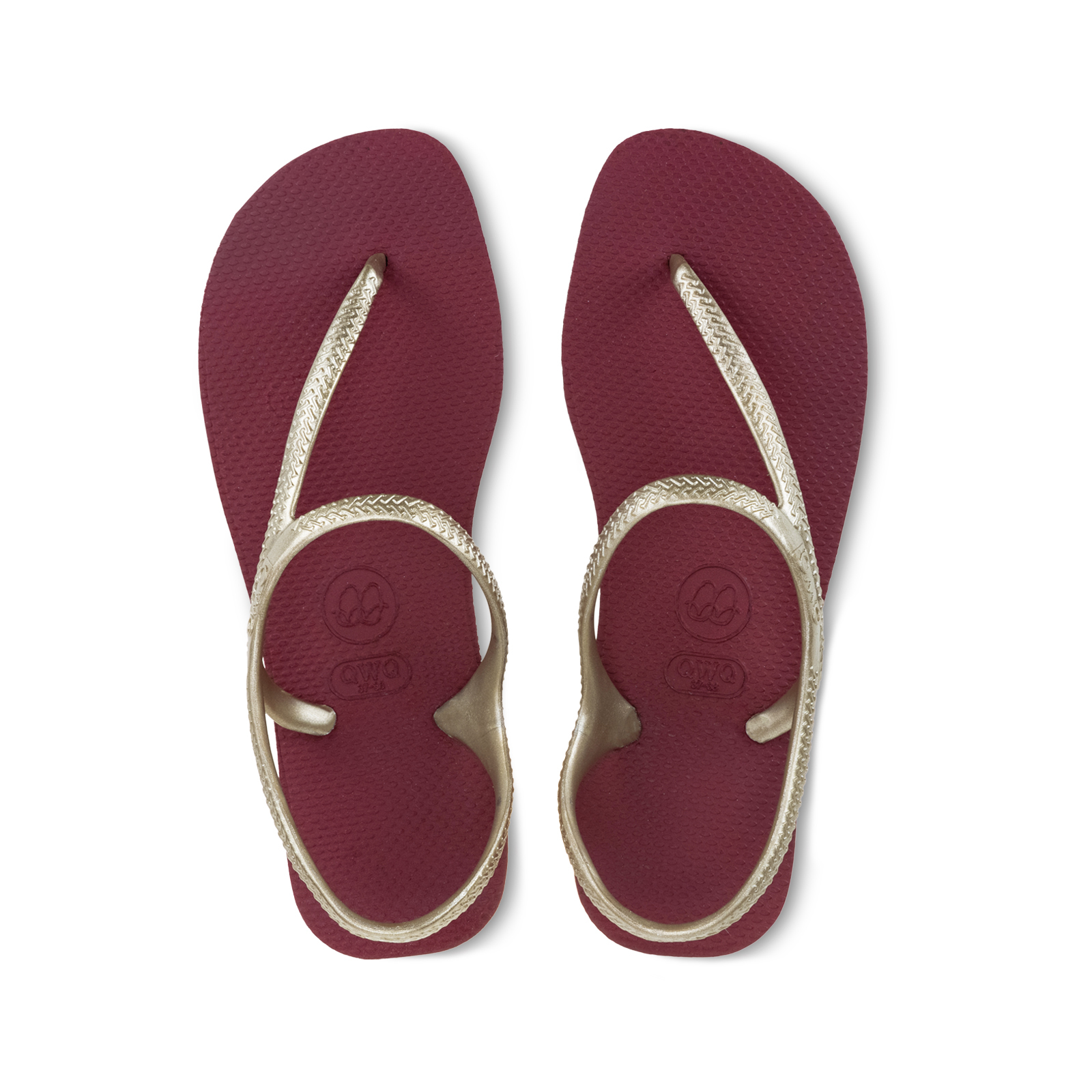 Urban綁帶涼鞋 女款珠光雙色 【葡酒紅】沙金鞋帶 腳型修長款