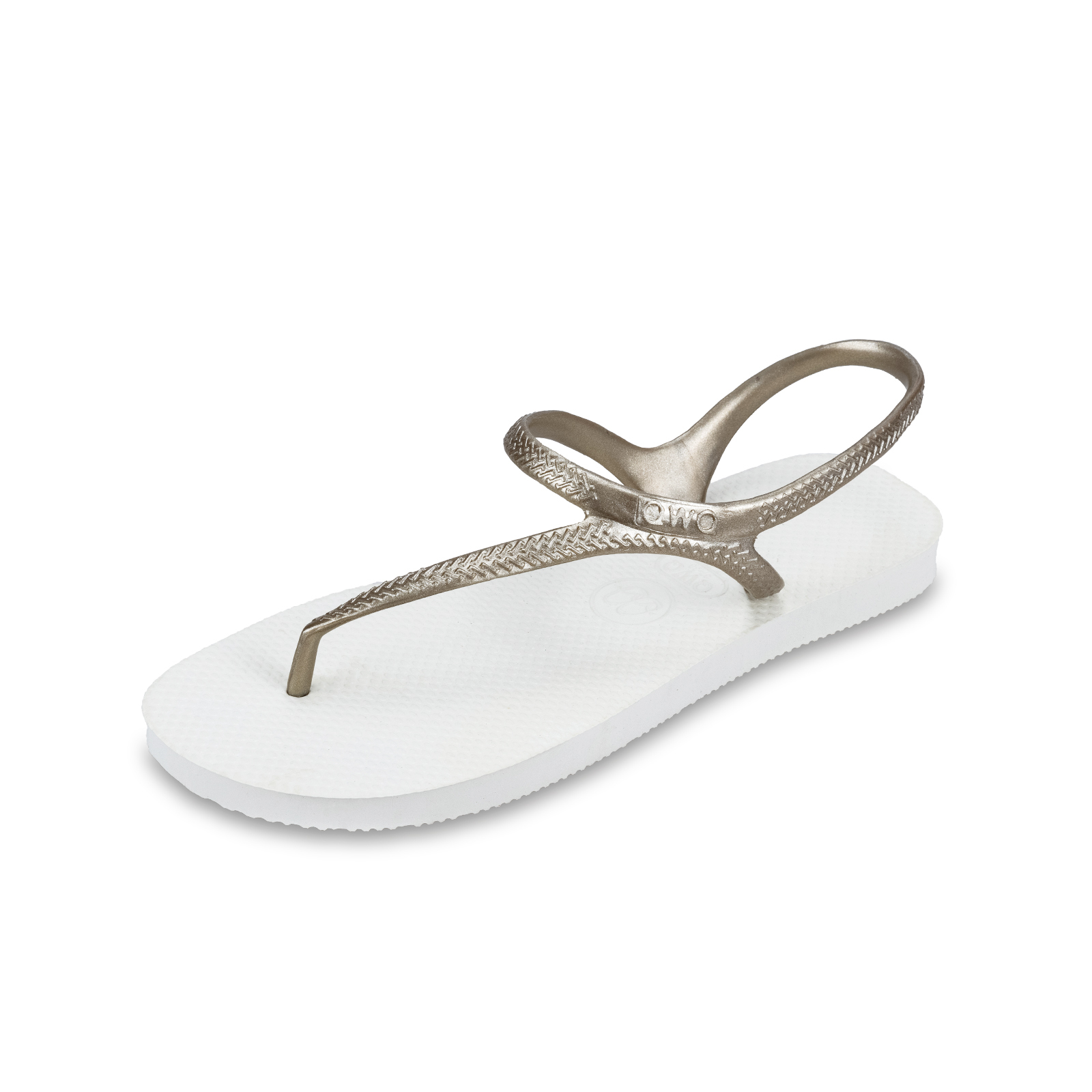 Urban綁帶涼鞋 女款珠光雙色 【牛奶白】沙金鞋帶 腳型修長款