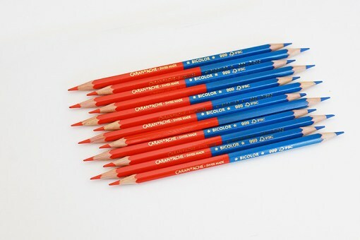 瑞士卡達 水溶性紅藍鉛筆