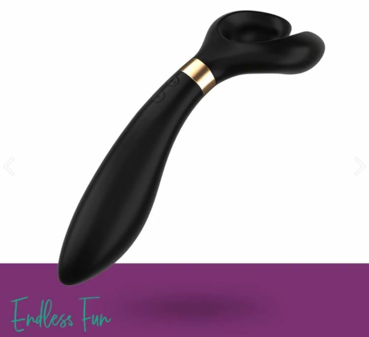 Satisfyer Endless Fun Y 字震動器 (黑色)
